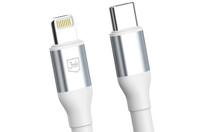 Kabel USB-C - Lightning 3MK Hyper Cable N-Series 20W 1 m Biały