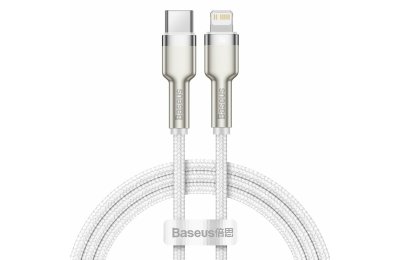 Kabel USB-C - Lightning BASEUS Cafule 1 m Biały