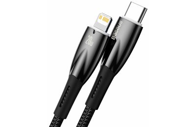 Kabel USB-C - Lightning BASEUS Glimmer 2 m Czarny