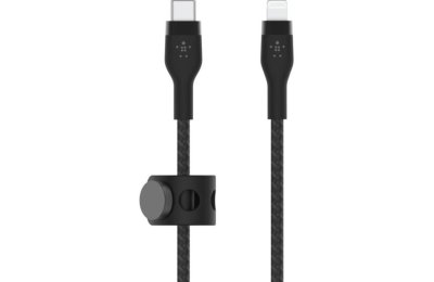 Kabel USB-C - Lightning BELKIN Braided Silicone 2m Czarny