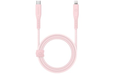 Kabel USB-C - Lightning ENERGEA Flow MFi 60W 1.5 m Różowy