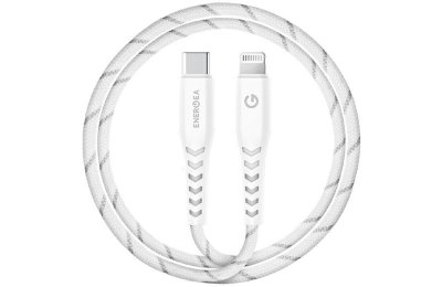 Kabel USB-C - Lightning ENERGEA Nyloflex MFI 1.5 m Biały