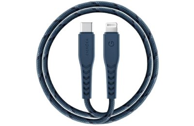 Kabel USB-C - Lightning ENERGEA Nyloflex MFI 1.5 m Niebieski