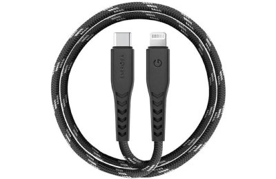 Kabel USB-C - Lightning ENERGEA Nyloflex MFI 3 m Czarny