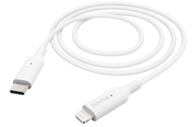 Kabel USB-C - Lightning HAMA 201598 1 m Biały