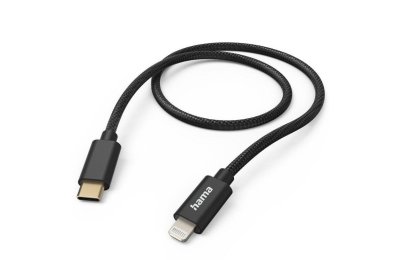 Kabel USB-C - Lightning HAMA Fabric 1.5 m Czarny