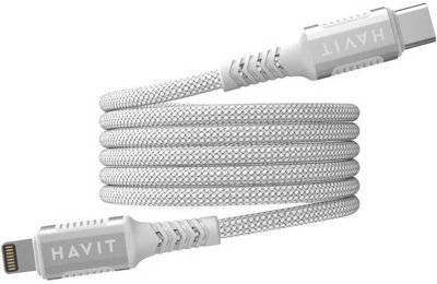 Kabel USB-C - Lightning HAVIT CB6298 30W 1m Biały