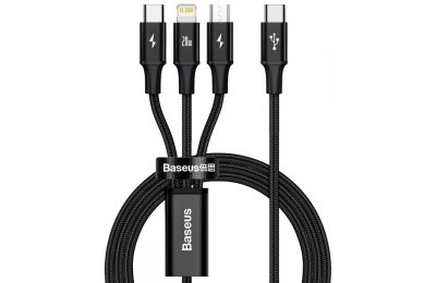 Kabel USB-C - Lightning/Micro USB/USB-C BASEUS CAMLT-SC01 1.5 m