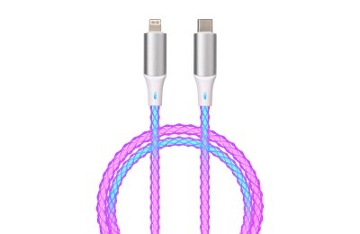 Kabel USB-C - Lightning QUALO Ultimate QCS-CL-00 1 m Biało-srebrny