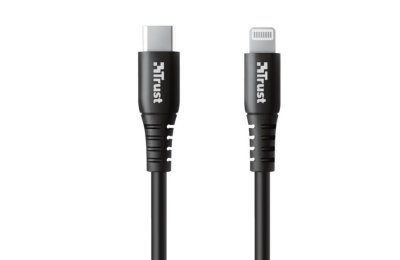 Kabel USB-C - Lightning TRUST Ndura 1m Czarny
