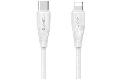 Kabel USB-C - Lightning USAMS Green Series SJ717 30W 1 m Biały