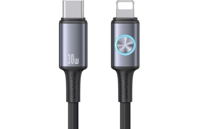 Kabel USB-C - Lightning USAMS Huan Series SJ753 30W 1.2 m Szary