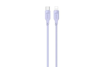 Kabel USB-C - Lightning USAMS Lithe Series 20W 1.2 m Fioletowy