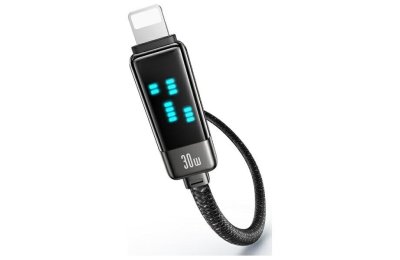 Kabel USB-C - Lightning USAMS Meteor Series 30W 1.2 m Czarny