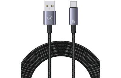 Kabel USB-C - Lightning USAMS SJ679USB01 30W 0.25 m Stalowy