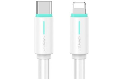 Kabel USB-C - Lightning USAMS SJ735USB02 30W 1 m Biały