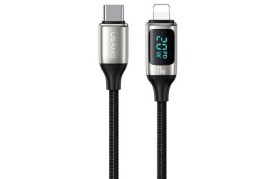 Kabel USB-C - Lightning USAMS U78 SJ545USB02 1.2m Czarny