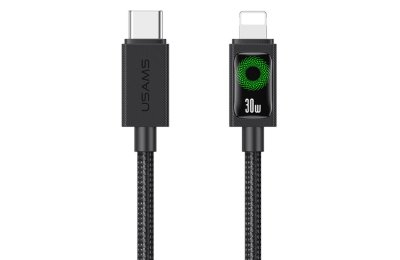 Kabel USB-C - Lightning USAMS U92 30W 1.2 m Czarny