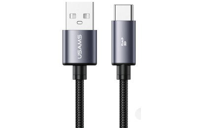 Kabel USB-C - USB-A USAMS U91 18W 1 m Metaliczny