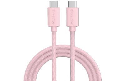Kabel USB-C - USB-C 2.0 SMARTLINE 60W 2m Różowy