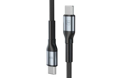 Kabel USB-C - USB-C 3MK Hyper Cable N-Series 100W 1 m Czarny