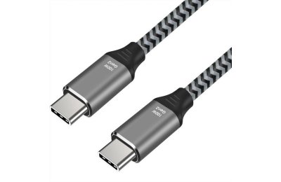 Kabel USB-C - USB-C ART 100W 5A 2m Czarno-srebrny