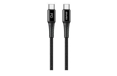 Kabel USB-C - USB-C AWEI CL-111T 1m Czarny
