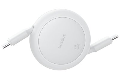 Kabel USB-C - USB-C  BASEUS Free2Pull Mini 60W 1 m Biały