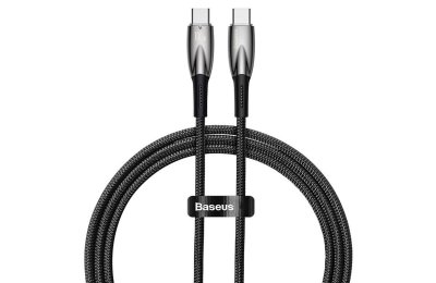 Kabel USB-C - USB-C BASEUS Glimmer 100W 1 m Czarny