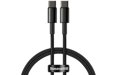 Kabel USB-C - USB-C BASEUS Tungsten Gold 100W 1 m