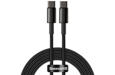 Kabel USB-C - USB-C BASEUS Tungsten Gold 100W 2 m
