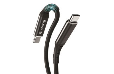 Kabel USB-C - USB-C CRONG Armor Link 2 m Czarny