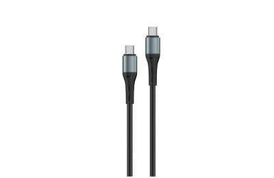 Kabel USB-C — USB-C ENCORE ENERGY EE103-CC 1m 60W Braided Czarny