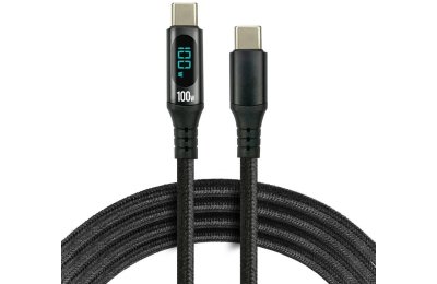 Kabel USB-C - USB-C EVERACTIVE CBB-1PD5L 100W 1 m Czarny