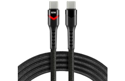 Kabel USB-C - USB-C EVERACTIVE CBB-2PDR 60W 2 m Czarny