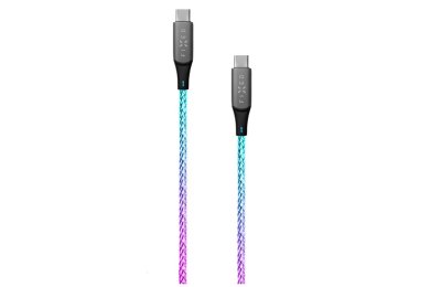 Kabel USB-C - USB-C FIXED 60W 1.2 m Tęczowy