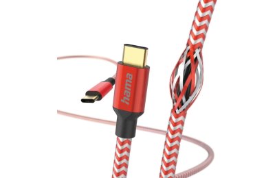 Kabel USB-C - USB-C HAMA 1.5 m Czerwony