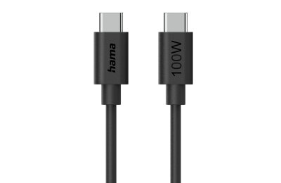 Kabel USB-C - USB-C HAMA 100W 1.2 m Czarny
