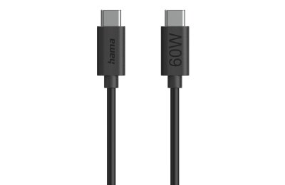 Kabel USB-C - USB-C HAMA 60W 1.2 m Czarny