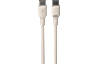 Kabel USB-C - USB-C HAVIT CB6284 100W 2 m Beżowy