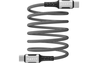 Kabel USB-C - USB-C HAVIT CB6297 60W 1 m Czarny