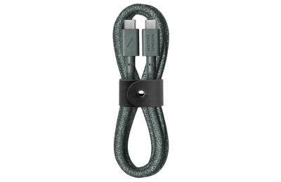 Kabel USB-C - USB-C NATIVE UNION Belt Cable 60W 1.2 m Ciemnozielony