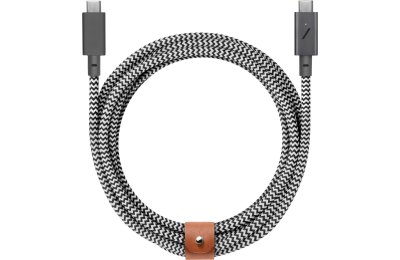 Kabel USB-C - USB-C NATIVE UNION Belt Cable Pro 240W 2.4 m Czarno-biały