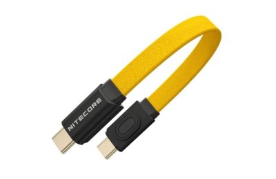 Kabel USB-C - USB-C NITECORE NLink10 60W 7 cm Żółty