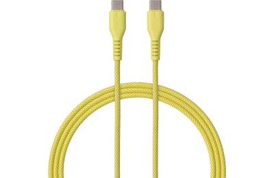 Kabel USB-C - USB-C QUALO QKN-CC-05 1.5 m Żółty