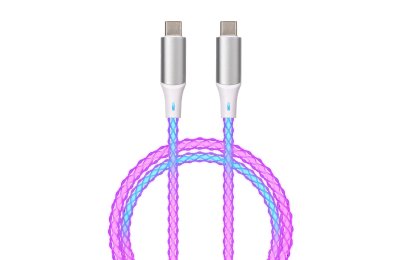 Kabel USB-C - USB-C QUALO Ultimate QCS-CC-00 1 m Biało-srebrny