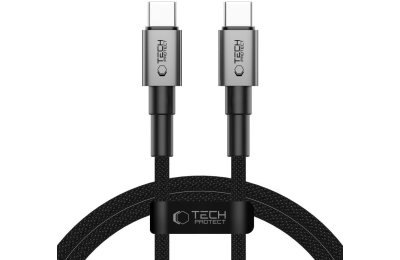 Kabel USB-C - USB-C TECH-PROTECT UltraBoost DNA 100W 1 m Szary