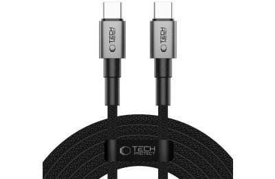 Kabel USB-C - USB-C TECH-PROTECT UltraBoost DNA 100W 3 m Szary