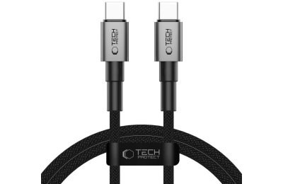 Kabel USB-C - USB-C TECH-PROTECT UltraBoost DNA 60W 1 m Szary