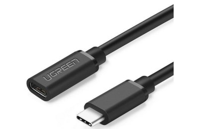 Kabel USB-C - USB-C UGREEN ED008 60W 0.5 m Czarny